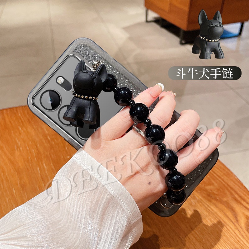 เคสโทรศัพท์มือถือแบบนิ่ม-ใส-กันกระแทก-แต่งกลิตเตอร์-ลายหมีน้อย-พร้อมสายโซ่คล้องมือ-สําหรับ-vivo-v29-v27-v27e-v25-v25e-y27-y36-y78-y02t-y02a-5g-4g-v29