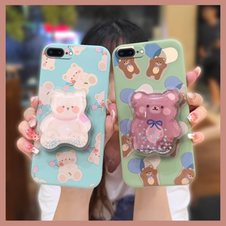 Cartoon Liquid silicone shell Phone Case For iPhone 7Plus/8Plus Skin feel silicone phone case cute Simplicity