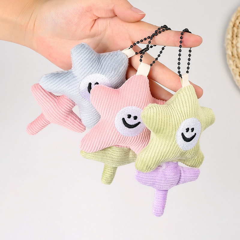 daily-preference-customized-cartoon-contrast-color-flower-five-pointed-star-key-chain-bag-pendant-plush-doll-toy-doll-wholesale-8-21