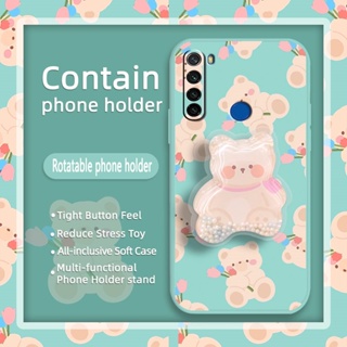 Skin-friendly feel The New Phone Case For Redmi Note 8T cute Anti-fall Simplicity Liquid silicone shell quicksand