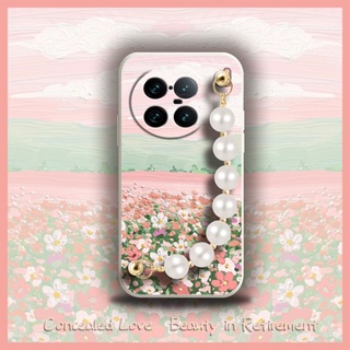 Pearl bracelet Lens package Phone Case For VIVO X90 Pro+ 5G/X90 Pro Plus/V2227A Skin feel silicone Lens bump protection