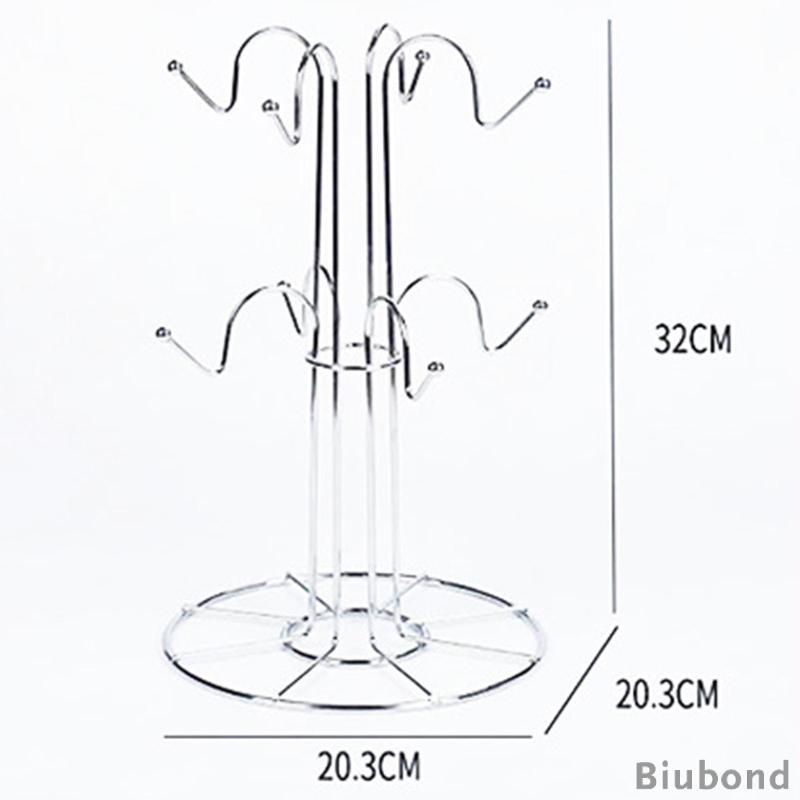 biubond-ที่ตากแก้ว-8-ถ้วย-แบบตะขอ-สําหรับจัดระเบียบแก้ว