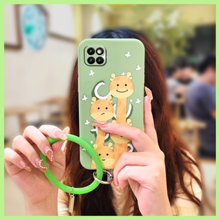    Skin feel silicone phone case Phone Case For Samsung Galaxy A22 5G/SM-A226B/A22S Solid color Simplicity cute bracelet