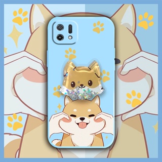 phone case ins Phone Case For OPPO A16K Skin feel silicone Rotatable stand cute Cartoon The New Anti-fall Skin-friendly feel