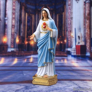 [Biubond] ฟิกเกอร์เรซิ่น รูปปั้นพระมาดอนน่าคริสเตียน สําหรับตกแต่งสํานักงาน กลางแจ้ง