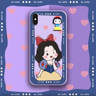 Anti-fall Simplicity Phone Case For iphone XS max Cartoon cute protective case ins soft shell Liquid silicone shell