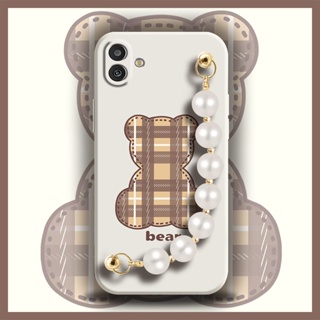 Simplicity soft shell Phone Case For Samsung Galaxy M13 5G/SM-M136B Back Cover Bear bracelet Lens package cute