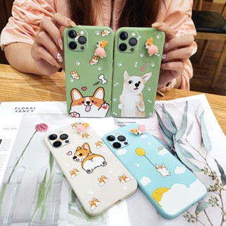 Corgi PP Simplicity Phone Case For iphone 12 Pro Skin-friendly feel Rotating bracket soft shell Skin feel silicone ins