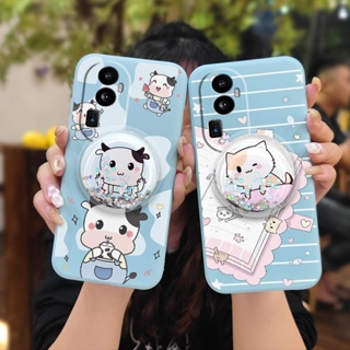 Rotatable stand quicksand Phone Case For OPPO Reno10 Pro ins Glitter protective case cute Simplicity Skin feel silicone