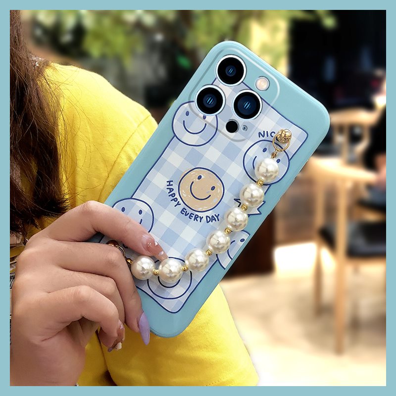 solid-color-simplicity-phone-case-for-iphone14-pro-lens-package-anti-fall-pearl-bracelet-cute-lens-bump-protection-cartoon