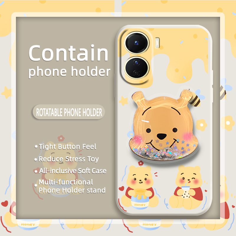 glitter-ins-phone-case-for-vivo-y16-anti-fall-simplicity-cute-quicksand-liquid-silicone-shell-skin-friendly-feel