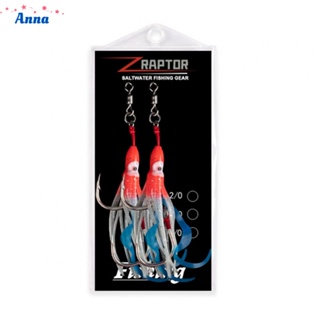 【Anna】Fish Luring Not Easy To Tear Precise Red/blue 10*5*2cm 2pc/set ABS+metal