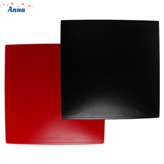 【Anna】Table Tennis Rubber 1 Pcs 17.5*17.5cm About 80g Black / Red Long-lasting