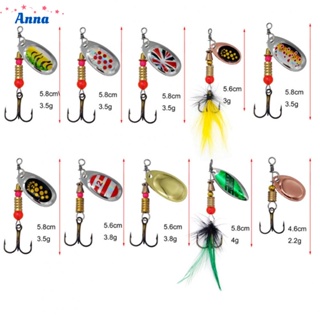 【Anna】3-7g Carbide Spinner Bait Kit lure sequins  sequins spinner artificial baits