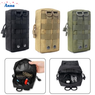 【Anna】2 Pack -Tactical Molle Pouch Belt Waist Pack Bag Compact Military Camping Bags