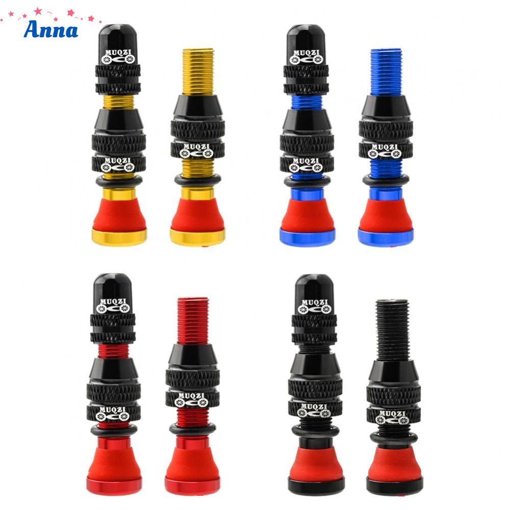 【Anna】2pcs 40mm Bicycle Tubeless Valve Bike Rim Wheel Tube AV Valves Schradervalve Shopee Thailand