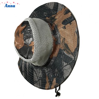 【Anna】Outdoor fishing and mountaineering camouflage sun hat fishing hat fisherman hat