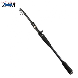 【Anna】Fishing Rod 1.8M-2.7M 2000G Carbon Fiber Portable Telescopic Fishing Rod