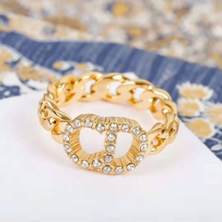 D บ้าน แฟชั่น สไตล์ใหม่ แหวนซีดี ตัวอักษร ย้อนยุค ทอง เปิด แหวน ขายดี แฟชั่น เชือกป่าน สร้อยข้อมือ