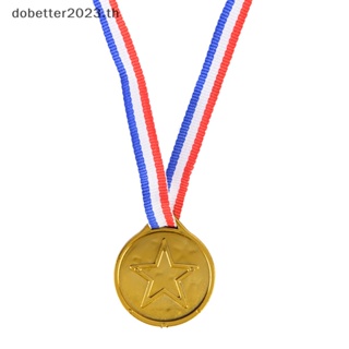 [DB] เหรียญรางวัล รางวัลกีฬา พลาสติก สีทอง สําหรับเด็ก 12 ชิ้น [พร้อมส่ง]