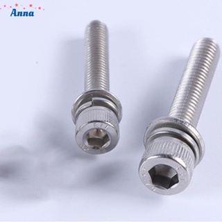 【Anna】4PCS Bicycle Brake Cable Barrel  Screw Bolts Fits U-Type Calipers M6x30/35