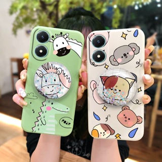 Skin-friendly feel Cartoon Phone Case For VIVO Y02S phone case The New Glitter Simplicity Skin feel silicone ins