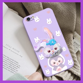 Glitter ins Phone Case For iphone 6 Plus/6S Plus Skin feel silicone Skin-friendly feel Cartoon Simplicity quicksand