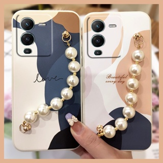 cute Cartoon Phone Case For VIVO S15 5G Lens package Skin-friendly feel Solid color soft shell phone case protective case