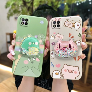 phone case quicksand Phone Case For Xiaomi Poco C3 Liquid silicone shell Glitter ins Simplicity Cartoon cute