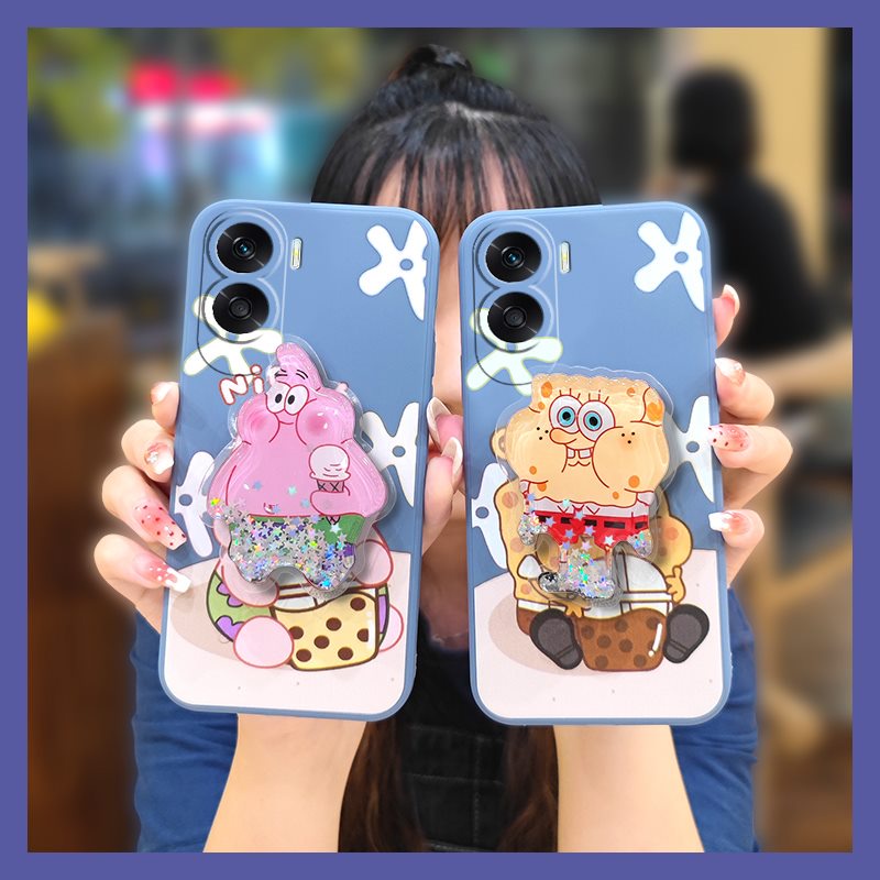 cartoon-phone-case-phone-case-for-honor-x50i-the-new-cute-ins-skin-feel-silicone-protective-case-anti-fall-glitter