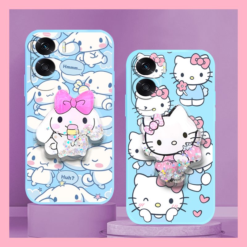 cartoon-phone-case-phone-case-for-honor-x50i-the-new-cute-ins-skin-feel-silicone-protective-case-anti-fall-glitter
