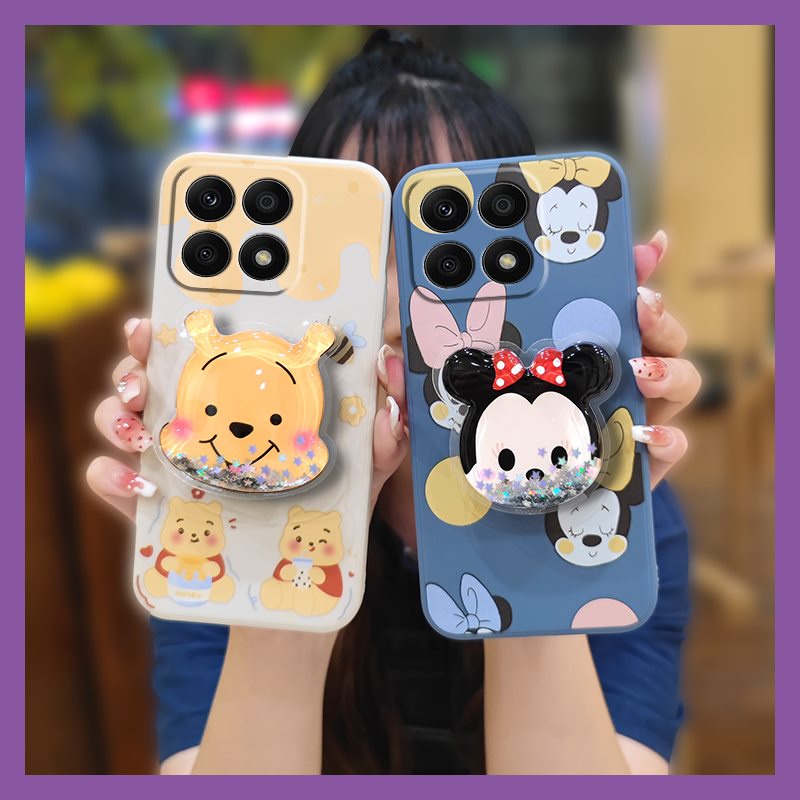 protective-case-skin-feel-silicone-phone-case-for-honor-x8a-skin-friendly-feel-cute-simplicity-phone-case-ins-quicksand