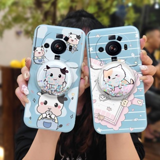 protective case Simplicity Phone Case For Xiaomi 12S Ultra quicksand Rotatable stand Anti-fall Glitter cute ins Cartoon