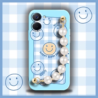 Simplicity Pearl bracelet Phone Case For OPPO Realme V20 Skin-friendly feel Liquid silicone shell Anti-fall Nordic style