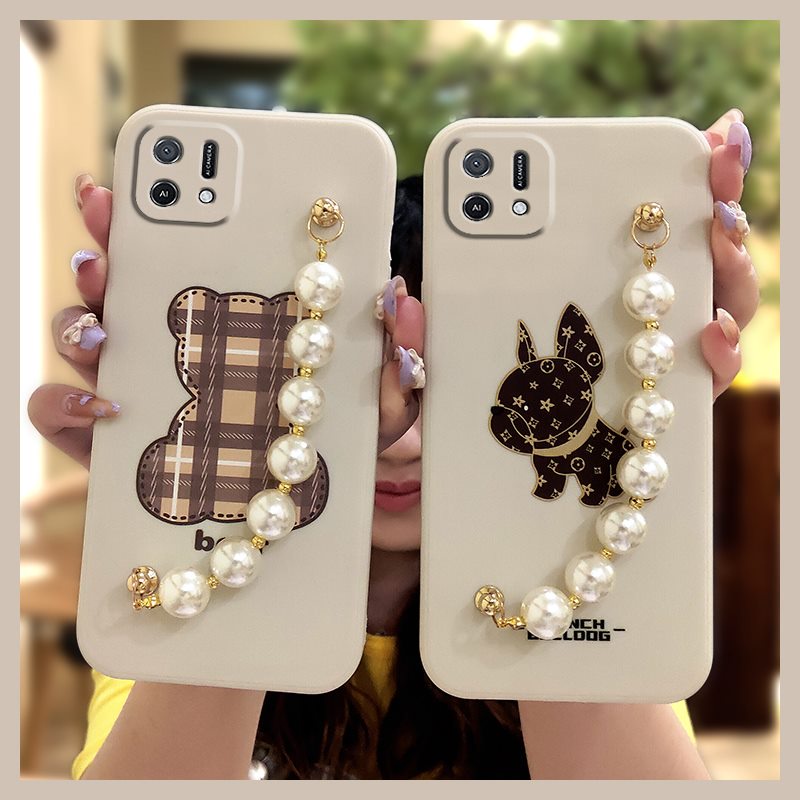 bear-bracelet-skin-friendly-feel-phone-case-for-oppo-a16k-phone-case-pearl-bracelet-back-cover-cute-protective-case-cartoon