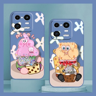 Liquid silicone shell The New Phone Case For Xiaomi 13 Pro quicksand Simplicity Cartoon Skin feel silicone ins