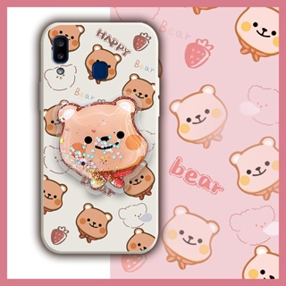 cute Simplicity Phone Case For Samsung Galaxy A30/A20/M10s ins Cartoon protective case Skin feel silicone Glitter The New