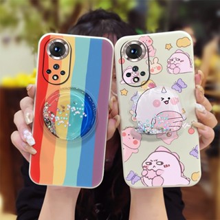 Liquid silicone shell Anti-fall Phone Case For Huawei Honor50 Simplicity Cartoon The New ins phone case Glitter