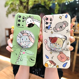 Cartoon phone case Phone Case For Samsung Galaxy S20 Plus/S20+/SM-G985F Glitter Skin-friendly feel Rotatable stand The New