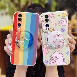 phone case cute Phone Case For Huawei Honor70 Anti-fall Simplicity protective case Glitter Skin feel silicone