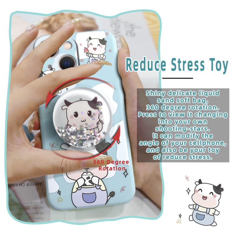 cute-skin-friendly-feel-phone-case-for-iphone-13-mini-anti-fall-rotatable-stand-simplicity-protective-case-glitter-quicksand