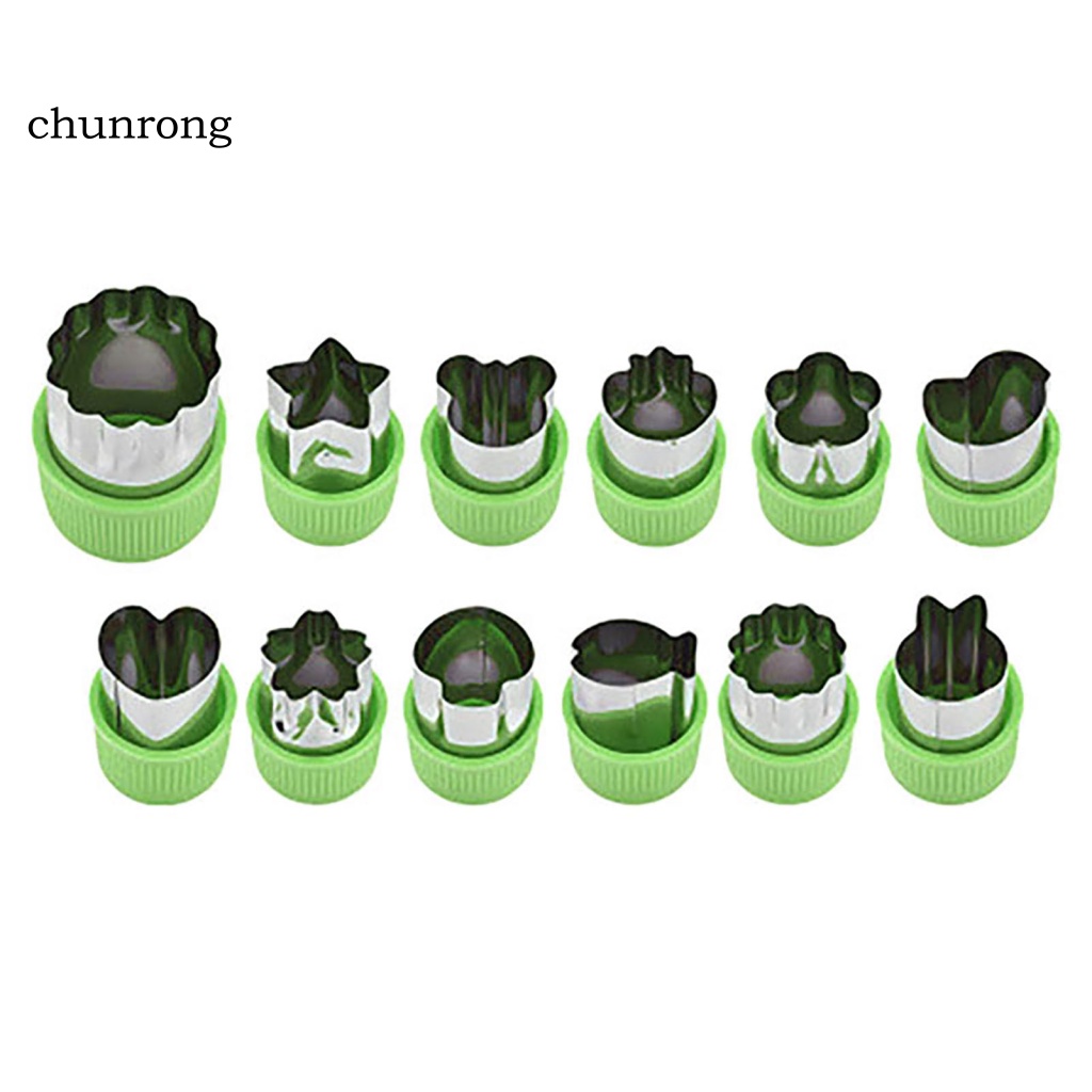 chunrong-แม่พิมพ์ตัดผัก-พาสต้า-แบบสเตนเลส-12-ชิ้น