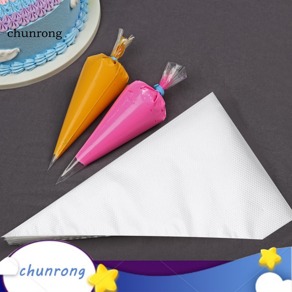 chunrong-ถุงผ้าใบใส่ขนม-100-ชิ้น-ทรงสามเหลี่ยม-แบบหนา-ใส-ทําความสะอาดง่าย-สําหรับตกแต่งเค้ก