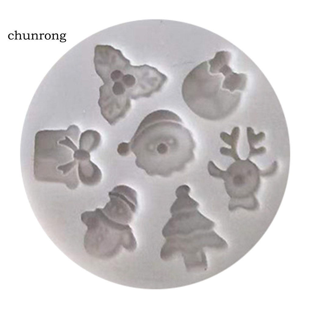 chunrong-แม่พิมพ์ซิลิโคน-ทนความร้อนสูง-ลายคริสต์มาส-ซานต้า-สโนว์แมน-และถุงเท้า-สําหรับเตาอบ-เทศกาลคริสต์มาส