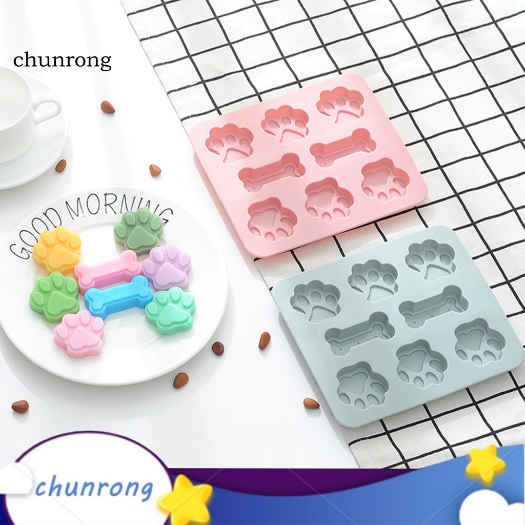 chunrong-แม่พิมพ์ซิลิโคน-แบบนิ่ม-รูปอุ้งเท้าแมว-3d-ไม่เหนียวติด-ใช้ซ้ําได้-เกรดอาหาร-สําหรับทําเบเกอรี่-ขนมหวาน-diy