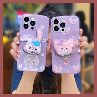 Skin feel silicone quicksand Phone Case For iphone14 Pro Skin-friendly feel Cartoon cute protective case Glitter ins