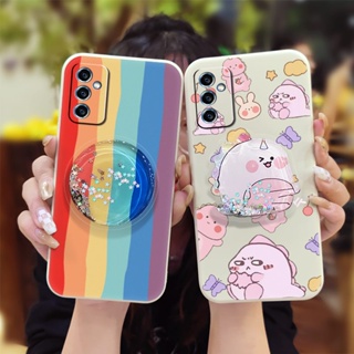 Rotatable stand quicksand Phone Case For Samsung Galaxy M52 5G/SM-M526B protective case Cartoon phone case Glitter The New