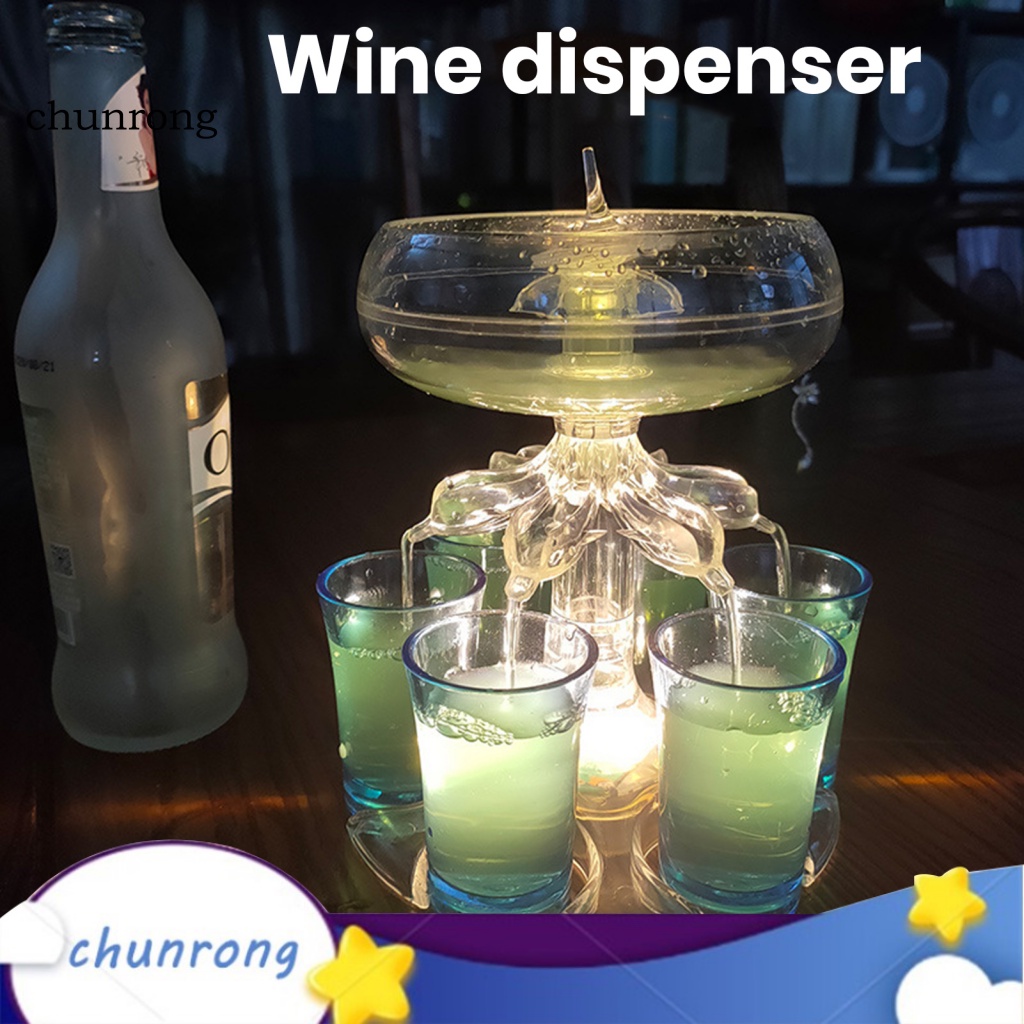 chunrong-เครื่องจ่ายไวน์-6-ช็อต-พร้อมแก้วช็อต-หรูหรา-สําหรับบ้าน-บาร์-ปาร์ตี้ฮาโลวีน