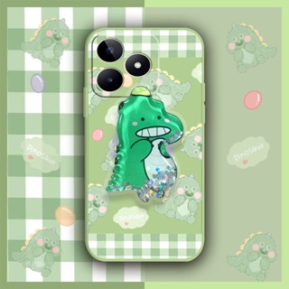 Simplicity Rotatable stand Phone Case For OPPO Realme C53/Narzo N53 quicksand cute Cartoon protective case