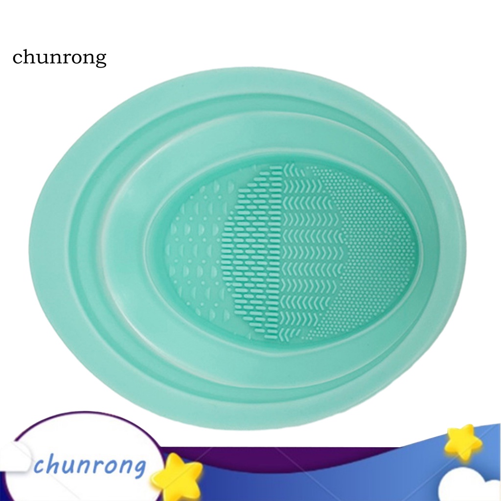 chunrong-ชามผสมแป้งผสมรองพื้น-แปรงอายแชโดว์-พับได้-ยืดหยุ่น-ทําความสะอาดง่าย